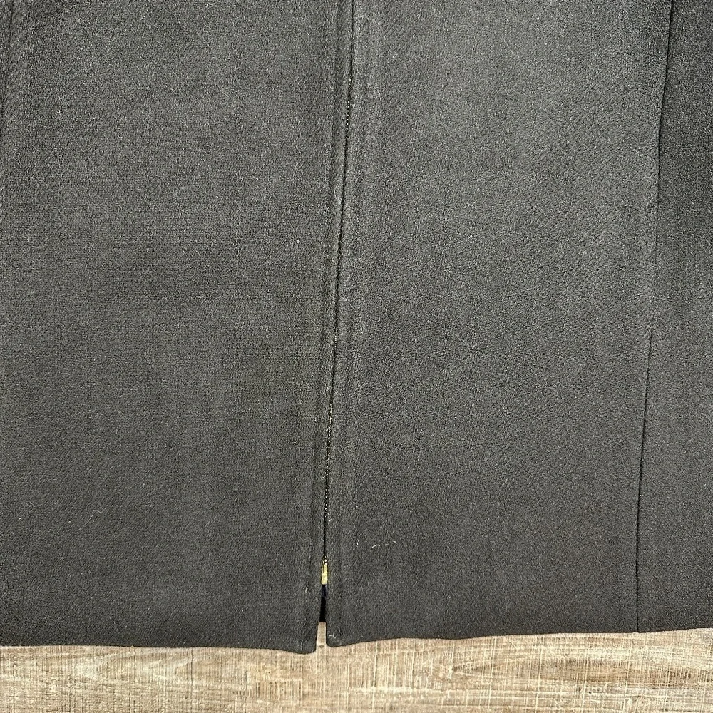 J.Crew Women's Sz 24 Italian Stadium Cloth By Nello Gori Wool Blend Coat Black